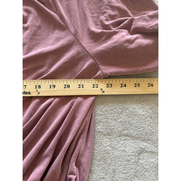 Lucky Brand Los Angeles Womens Top XL Blouse V Neck Elastic Hem Casual - Picture 3 of 5